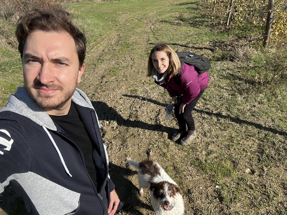 Lorenzo, Federica e Frida.