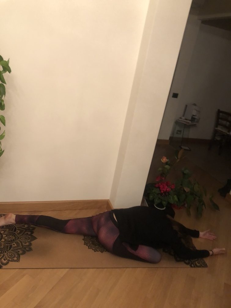 Pratica yoga - Pada Rajakapotasana.