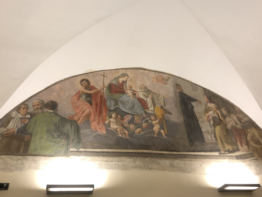 Ospedale di Santa Maria Nuova - affresco di Alessandro Allori, raffigurante Sant'Egidio e San Giovanni.