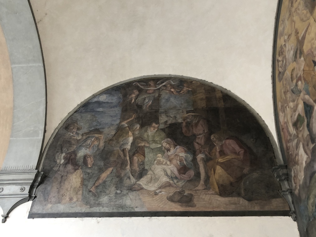 Ospedale di Santa Maria Nuova - affresco: Natività di Antonio Circignani detto il Pomarancio (1613-17).