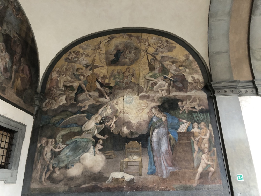 Ospedale di Santa Maria Nuova - affresco: Annunciazione di Antonio Circignani detto Il Pomarancio (1613-17).