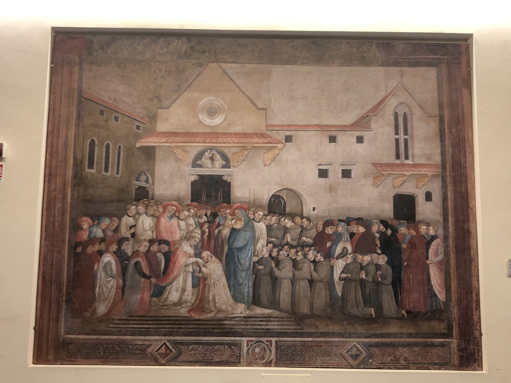 Ospedale di Santa Maria Nuova - copia dell'affresco: Consacrazione della chiesa di Sant'Egidio di Bicci di Lorenzo (1424).