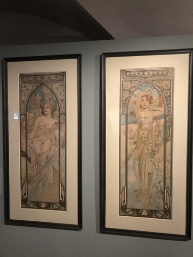 A. Mucha, Éveil du matin ed Éclat du jour, 1899, Litografia a colori, Fondazione Mucha.