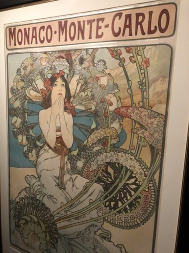 A. Mucha, Monaco Monte-Carlo, 1987, Litografia a colori, Fondazione Mucha.