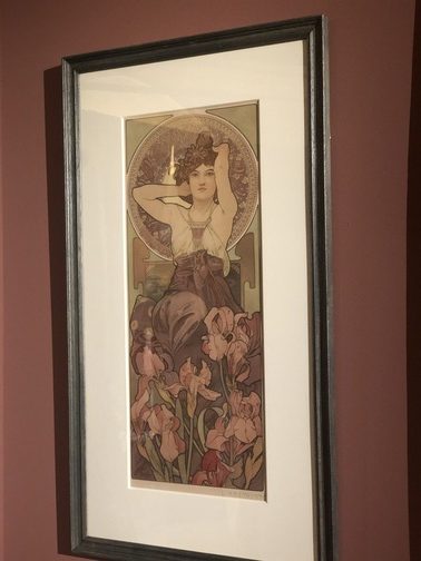 A. Mucha, Le pietre preziose - Ametista, 1900, Litografia a colori, Fondazione Mucha.