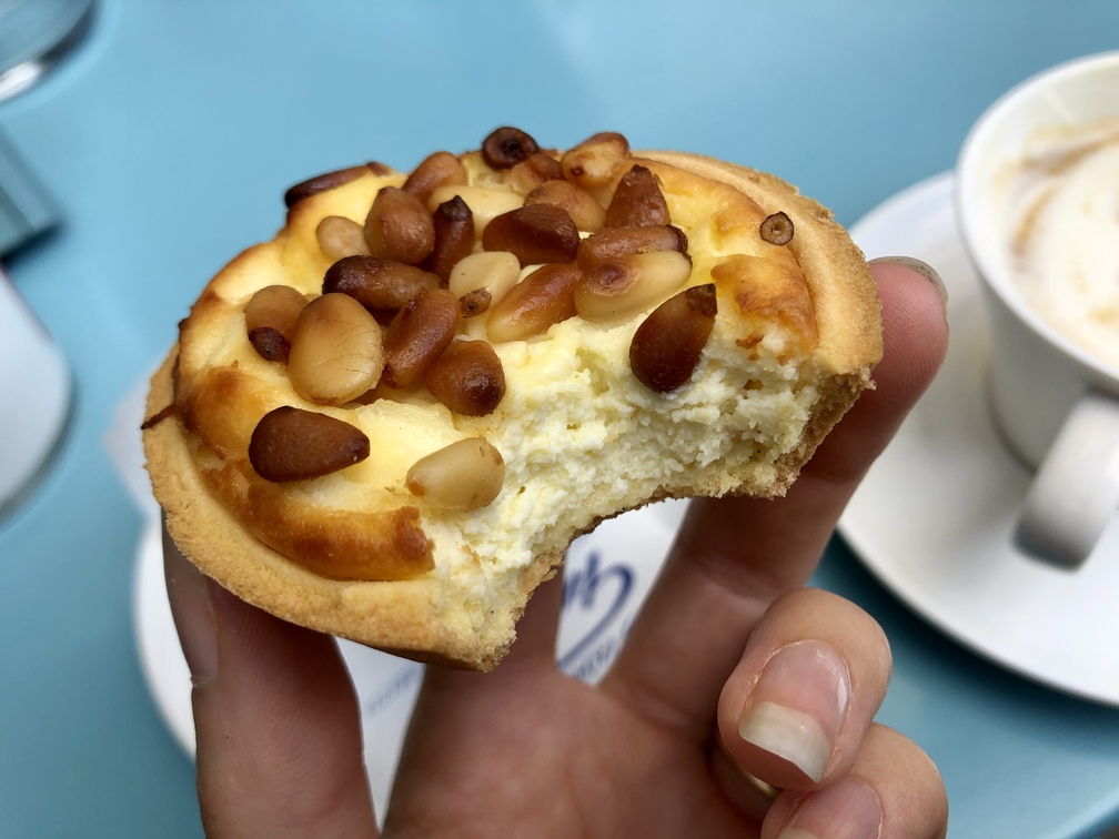 Gualtieri - tortino con ricotta e pinoli tostati, senza glutine.