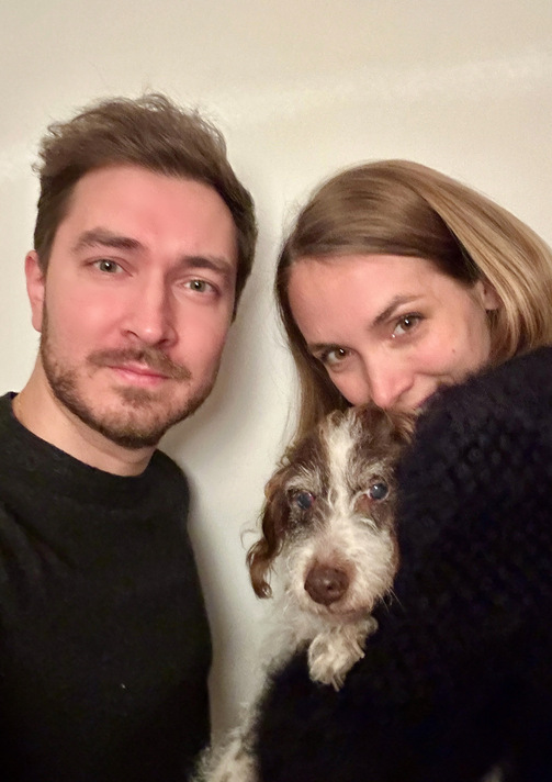 Lorenzo, Federica e Frida.