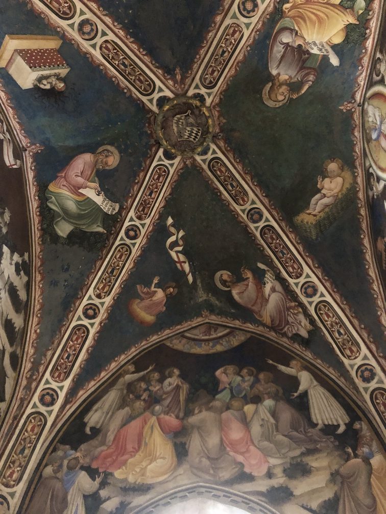 Rocca di Vignola - Cappella, affresco dell'Ascensione.
