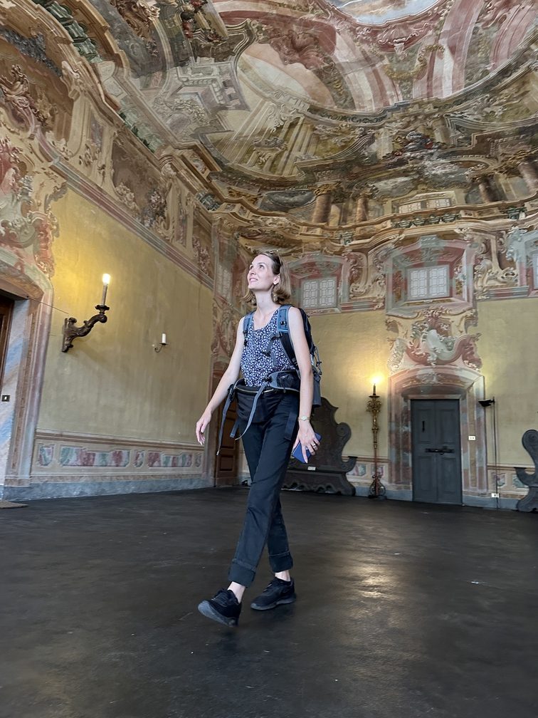 Palazzo Salis di Tirano - Federica nel Salone d'onore.