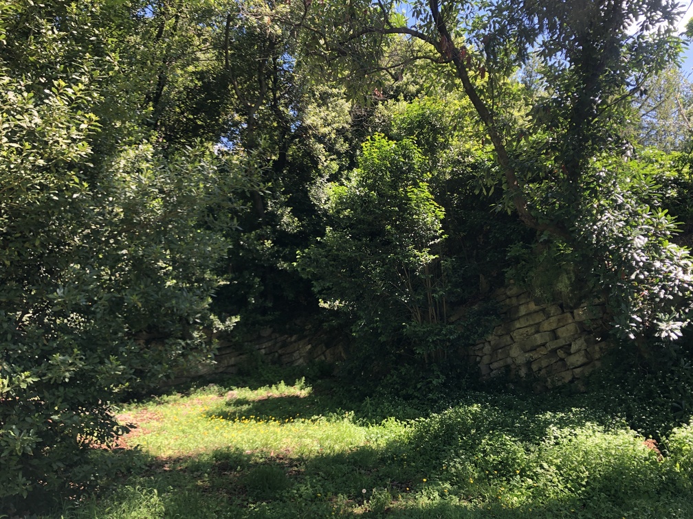 Parco di Villa Solaria - resti di tomba etrusca.