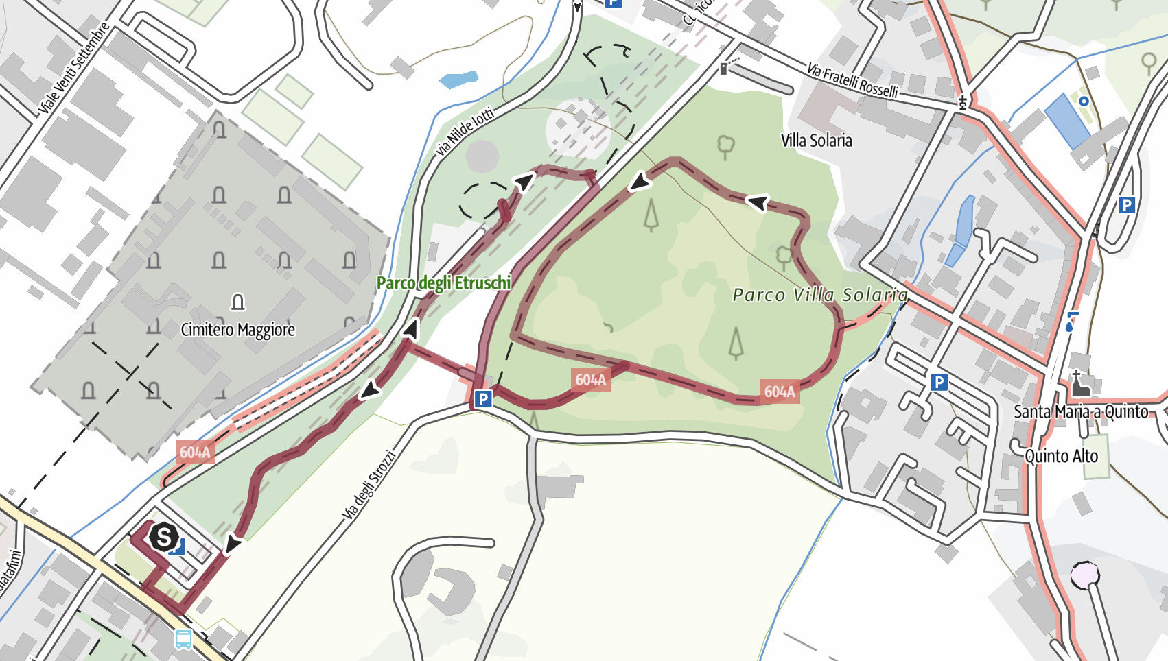 Mappa Outdooractive del percorso.