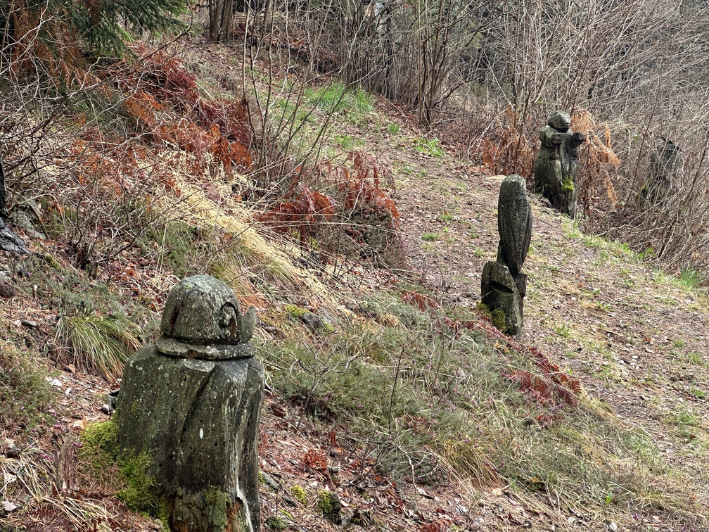 Castello di Fiemme - Biotopo del Brozin - sculture in legno.