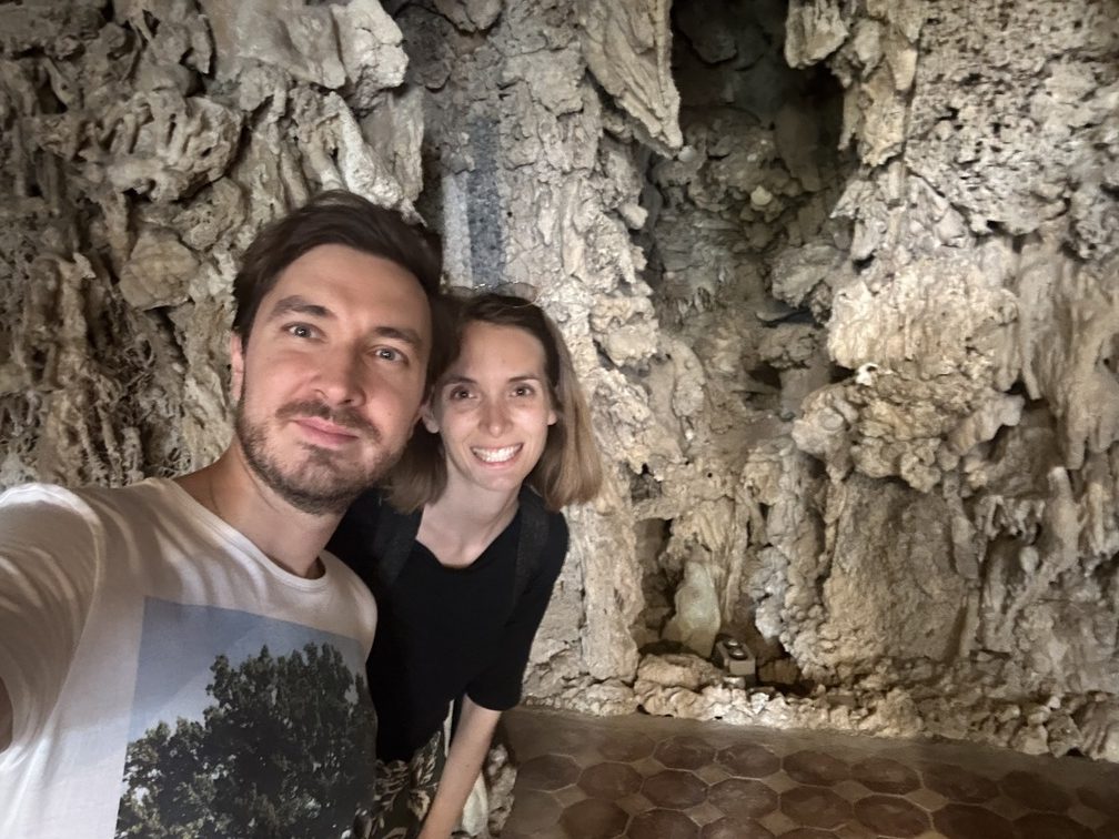 Villa Salviati - Federica e Lorenzo nella grotta.