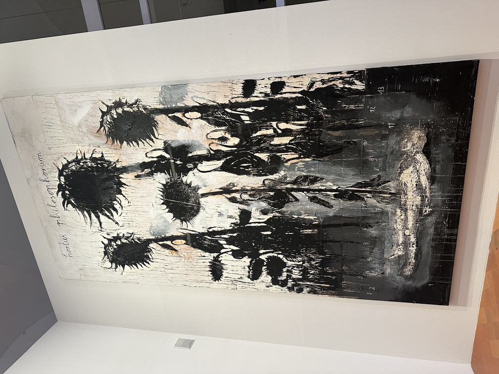 Anselm Kiefer, "Hortus Philosophorum (Il giardino dei filosofi)", 1997-2011, collage di xilografie su carta con emulsione, acrilico, gommalacca, gesso e carboncino montato su tela.
