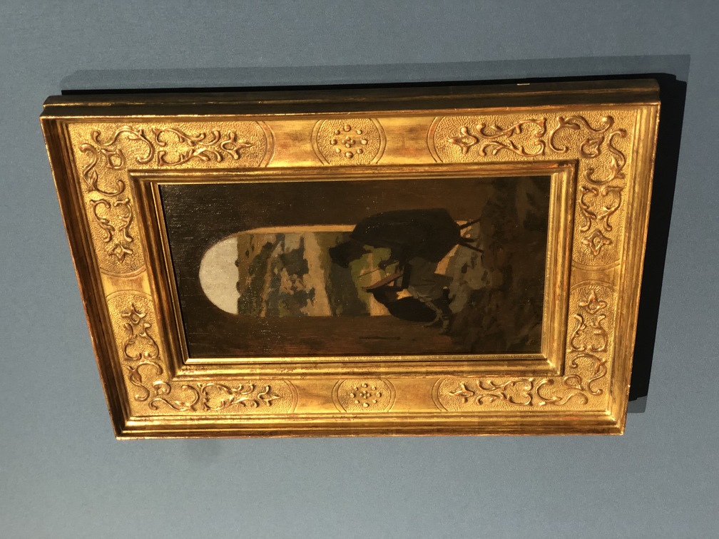Giuseppe Abbati, Il pittore Stanislao Pointeau che dipinge, Olio su tavola
1863 ca., Viareggio, Istituto Matteucci