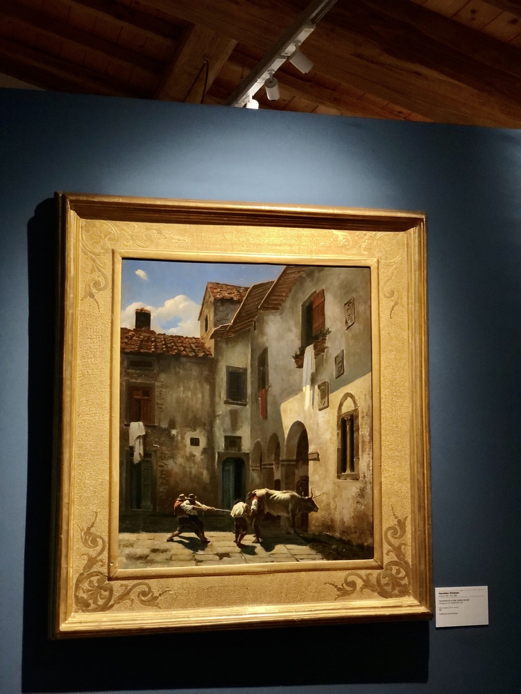 Stanislao Pointeau, Ferramento di un bove, motivo dal vero, Olio su tela, 1861, Collezione eredi Pointeau