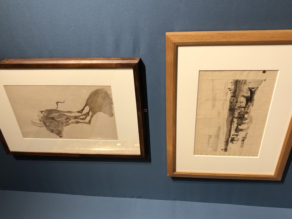 Stanislao Pointeau
1. Studio di un bove per I renaioli dell'Arno, acquerellatura beige e matita nera su carta beige, 1861 ca., Collezione eredi Pointeau
2. Studio per I renaioli dell'Arno, acquerellatura grigia, matita nera, matita rossa, pennello e inchiostro diluito su carta gialla, 1861 ca.,
Firenze, Le Gallerie degli Uffizi, Gabinetto dei Disegni e delle Stampe