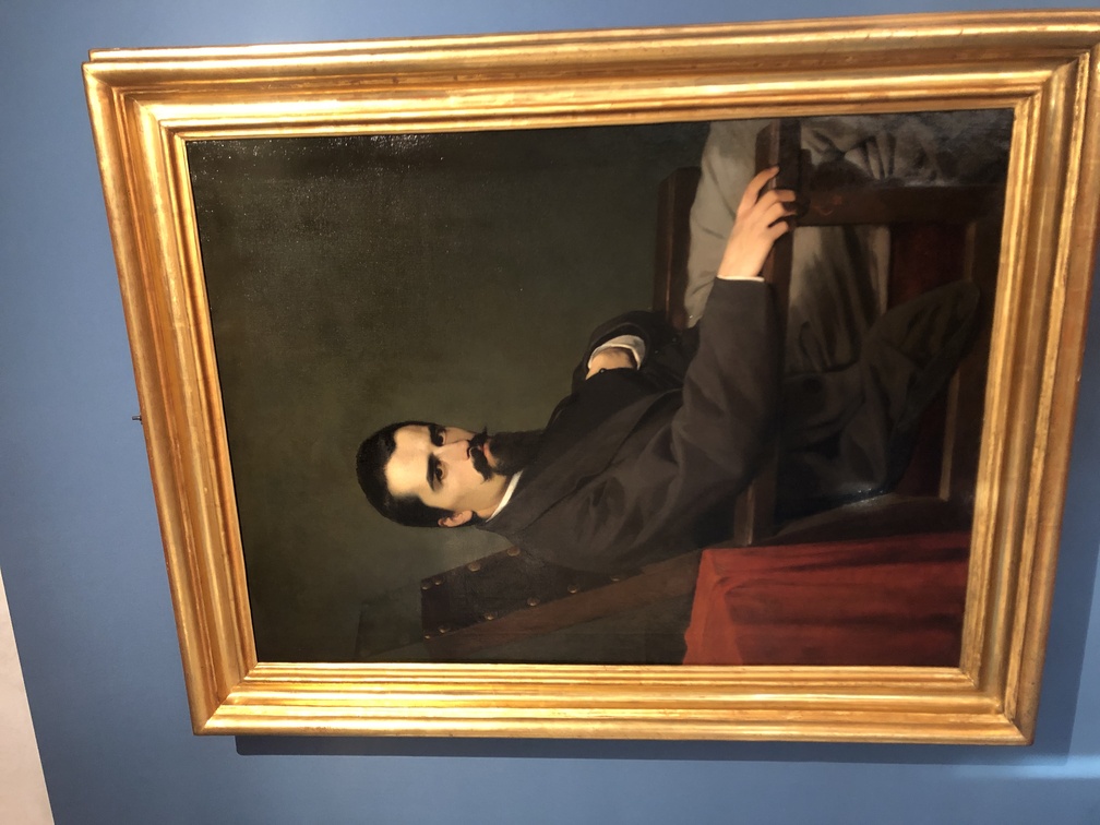 Amos Cassioli, Ritratto di Stanislao Pointeau, Olio su tela, 1861, Collezione eredi Pointeau