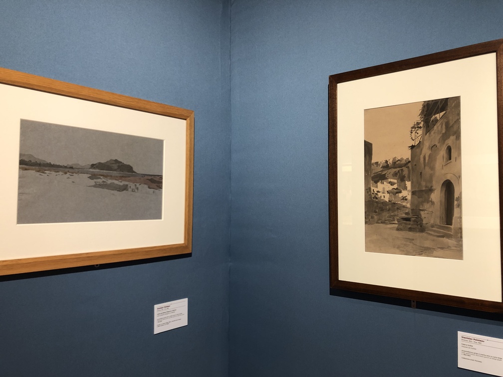 Stanislao Pointeau
1. Veduta del Monte Pellegrino a Palermo, acquerellatura policroma e matita nera su carta cerulea, 1861-1867 ca., Firenze, Le Gallerie degli Uffizi, Gabinetto dei Disegni e delle Stampe
2. Case a Ischia, acquerellatura grigia e matita nera su carta beige, 1862-1864 ca., Collezione eredi Pointeau