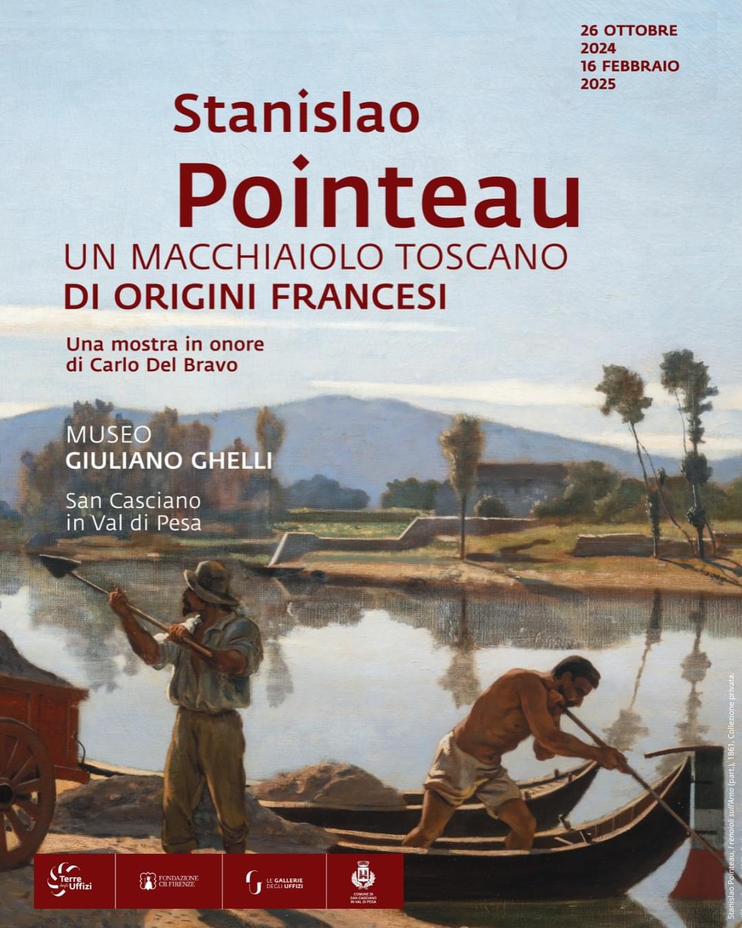 Locandina della mostra "Stanislao Pointeau: un macchiaiolo toscano di origini francesi".