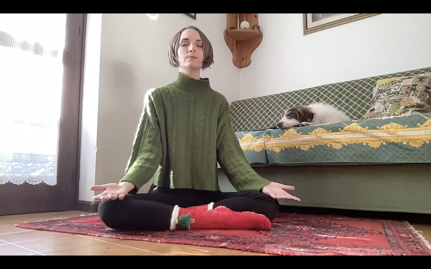 Yoga - meditazione iniziale.