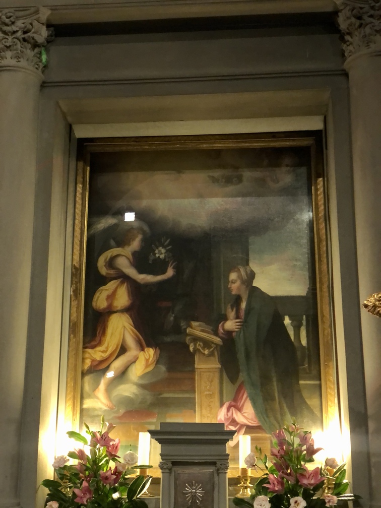 Ospedale Serristori - cappella - Annunciazione di Ludovico Cardi, detto il Cigoli, 1580.