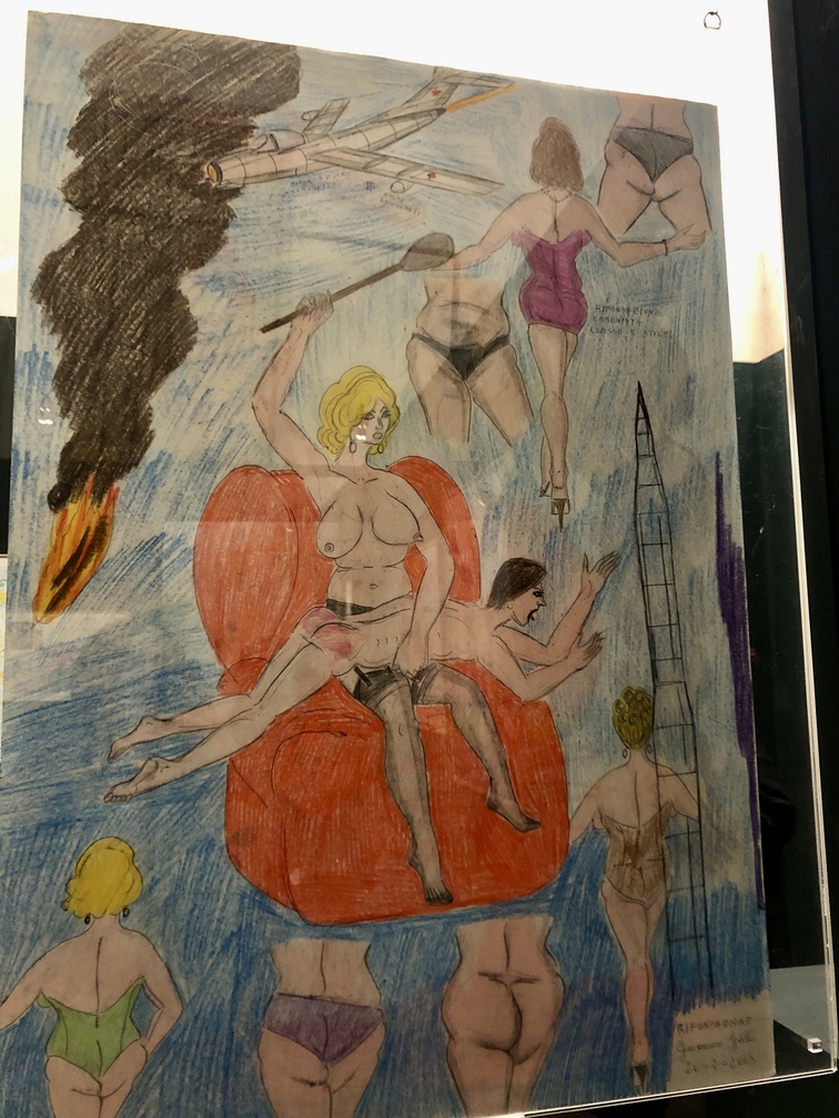 Giovanni Galli, <b> Senza titolo</b>, 2002. grafite, pastello a cera e penna a sfera su carta.
