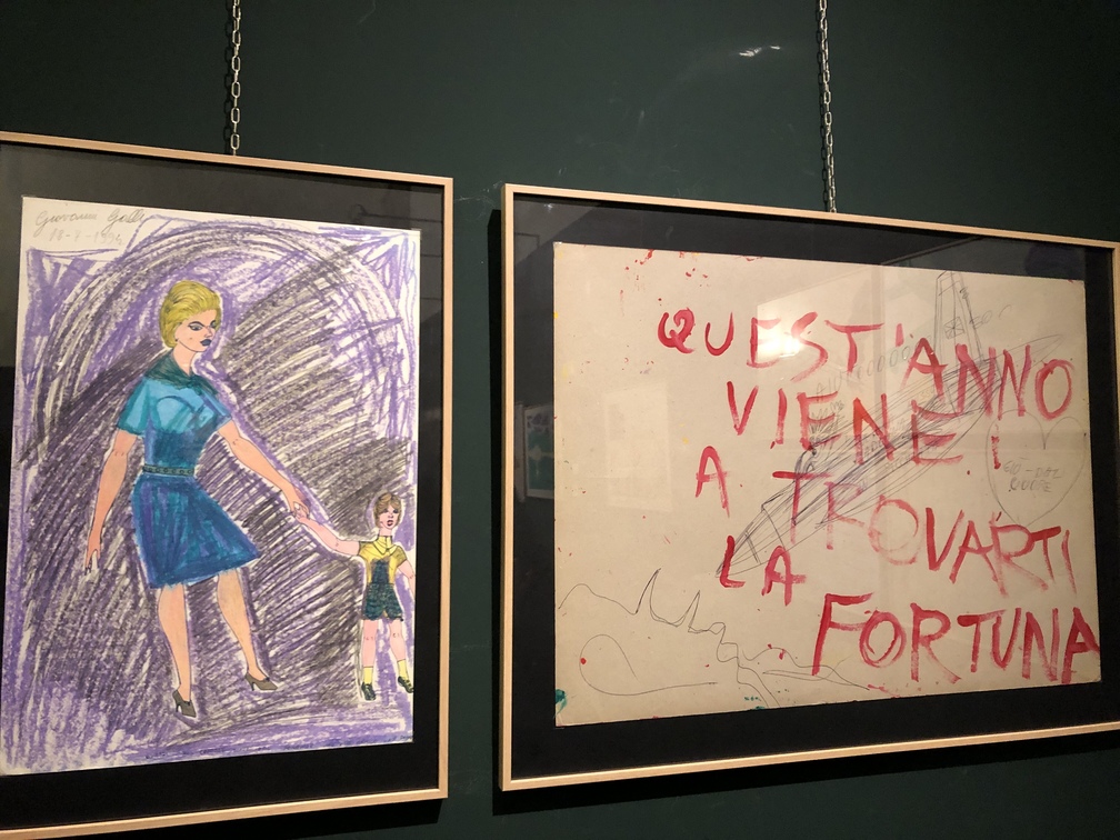 Giovanni Galli, <b> Senza titolo</b>, 1994. grafite, pastello a cera e penna a sfera su carta.