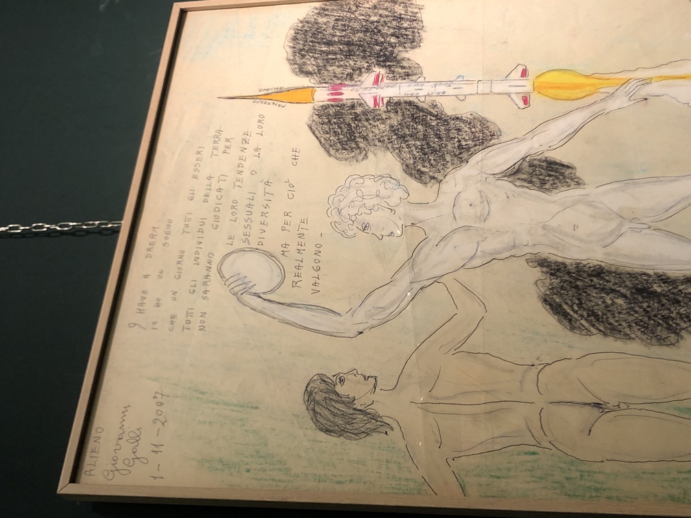 Giovanni Galli, <b> Senza titolo</b>, 2007. grafite, pastello a cera e penna a sfera su carta.