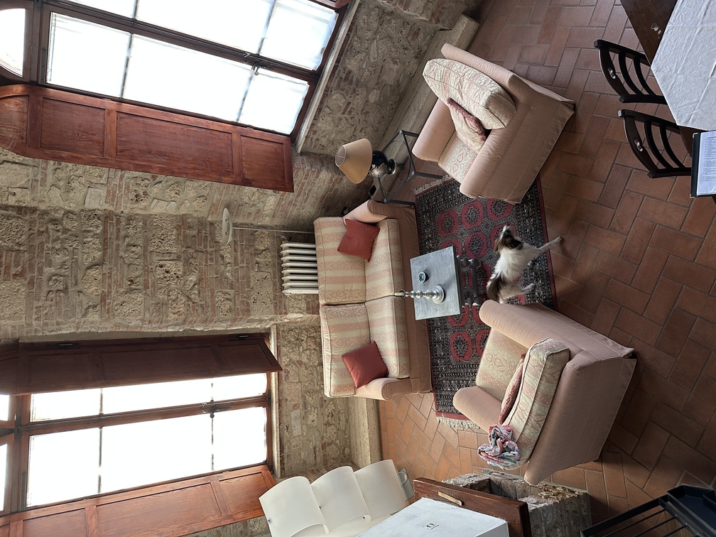 Residenza d'Epoca Palazzo Malfatti a Massa Marittima - soggiorno dell'appartamento deluxe.
