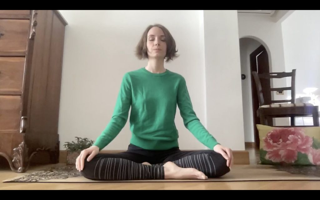 Yoga - centratura iniziale.