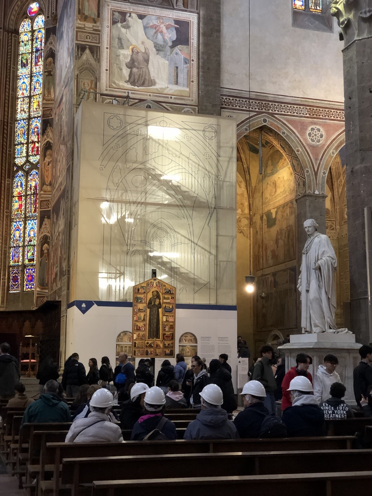 Cappella Bardi a Santa Croce (Firenze) – restauro degli affreschi di Giotto, visita guidata "A tu per tu con Giotto".