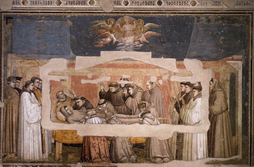 Cappella Bardi a Santa Croce (Firenze) – Giotto, Esequie di San Francesco.