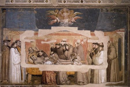 Cappella Bardi a Santa Croce (Firenze) – Giotto, Esequie di San Francesco.