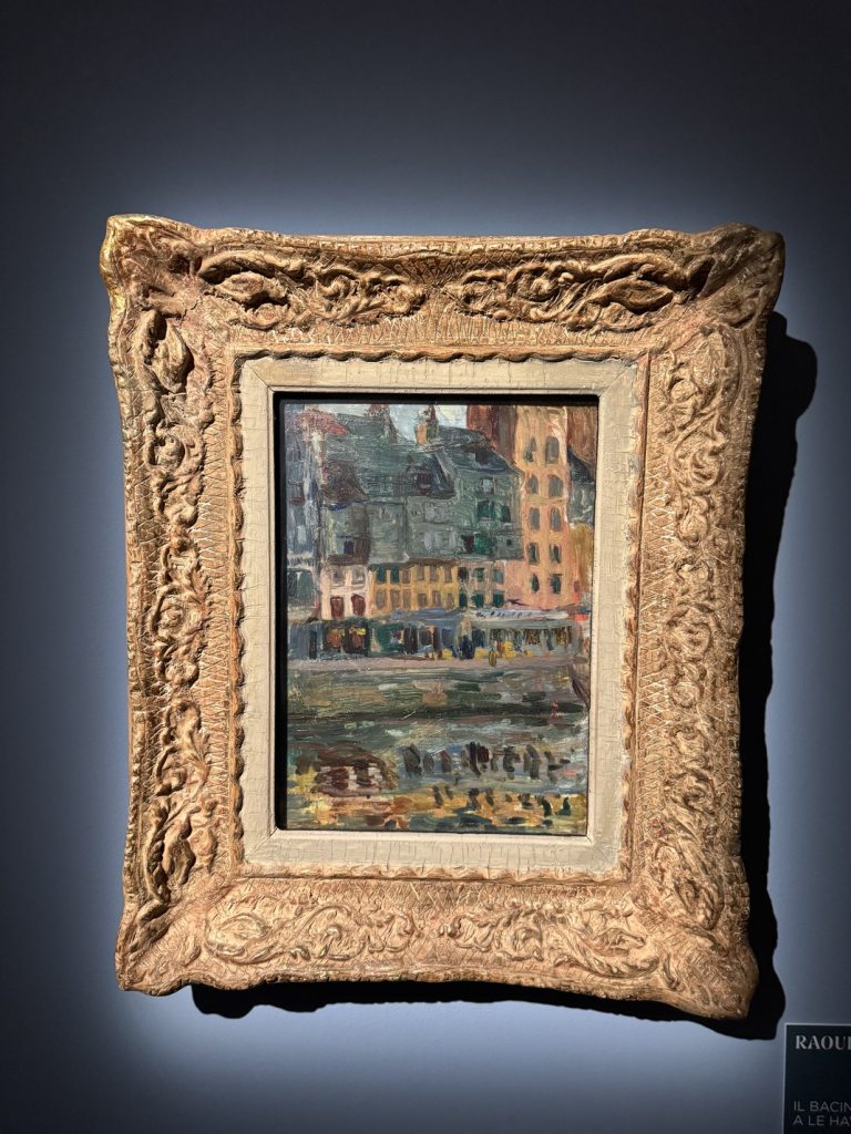 Mostra "Impressionisti in Normandia" a Firenze - Raoul Dufy, "Il bacino del re a Le Havre", 1907, Olio su tavola, Caen, Coll. Association Peindre en Normandie.
