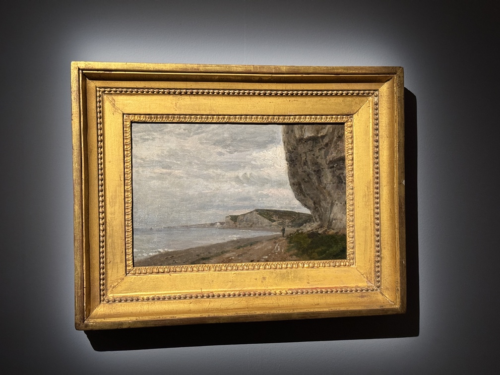 Mostra "Impressionisti in Normandia" a Firenze - Adolphe-Félix Cals, "La falesia di Puy", 1862, Olio su tela, Caen, Coll. Association Peindre en Normandie.