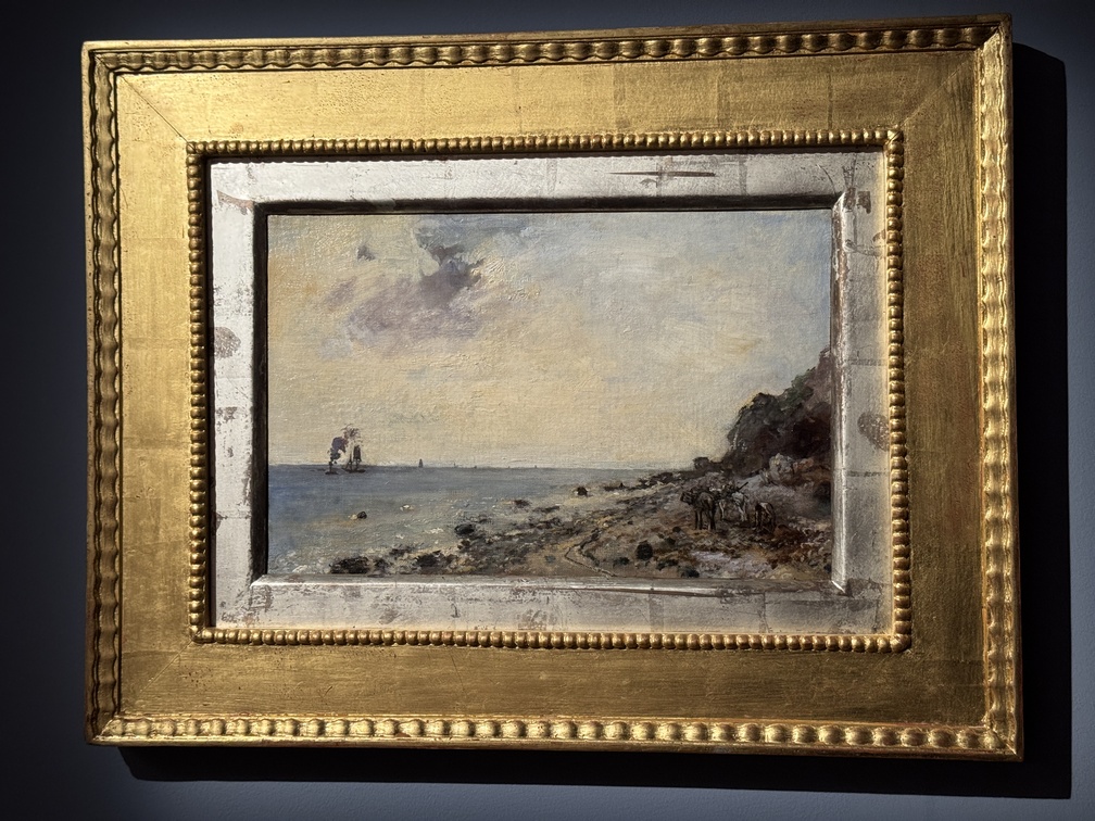Mostra "Impressionisti in Normandia" a Firenze - Johan Barthold Jongkind, "Litorale a Sainte-Adresse", 1862, Olio su carta incollata su tela, Caen, Coll. Association Peindre en Normandie.
