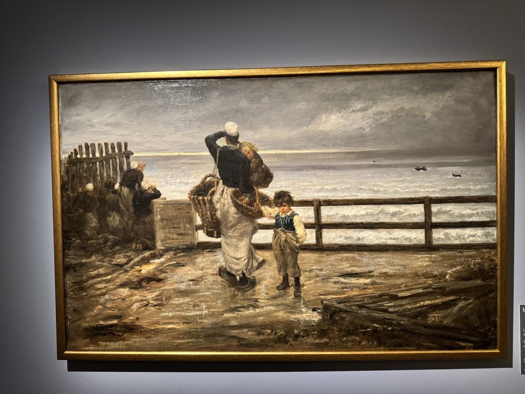 Mostra "Impressionisti in Normandia" a Firenze - Ulysse Butin, "L’attesa, il sabato a Villerville", 1875, Olio su tela, Collezione Privata.