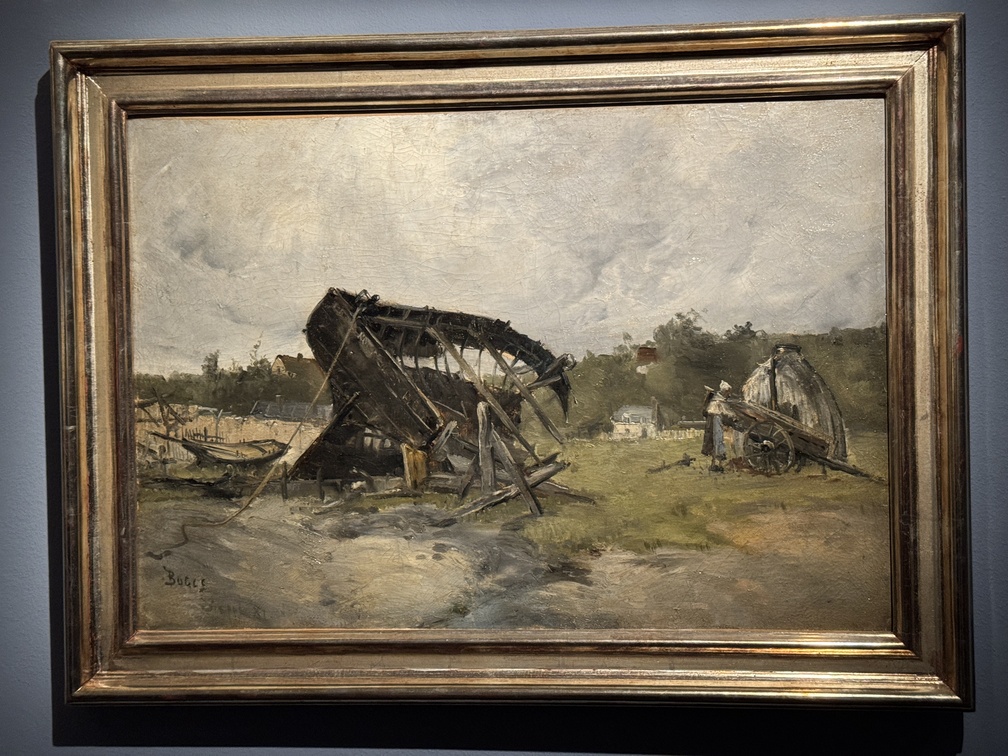Mostra "Impressionisti in Normandia" a Firenze - Franck Myers Boggs, "Dieppe, il relitto", 1884 ca., Olio su tela, Caen, Coll. Association Peindre en Normandie.