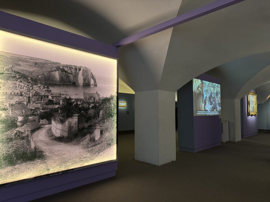 Mostra "Impressionisti in Normandia" a Firenze - pannelli illustrativi e video.