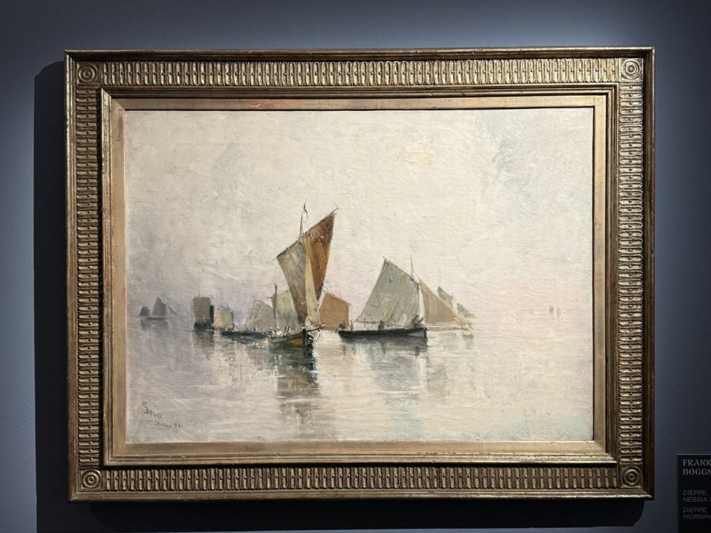 Mostra "Impressionisti in Normandia" a Firenze - Franck Myers Boggs, "Dieppe, nebbia mattutina", 1881, Olio su tela, Caen, Coll. Association Peindre en Normandie.