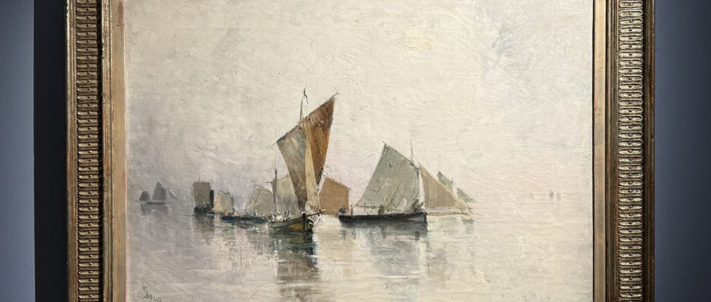 Mostra "Impressionisti in Normandia" a Firenze - Franck Myers Boggs, "Dieppe, nebbia mattutina", 1881, Olio su tela, Caen, Coll. Association Peindre en Normandie.