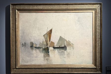 Mostra "Impressionisti in Normandia" a Firenze - Franck Myers Boggs, "Dieppe, nebbia mattutina", 1881, Olio su tela, Caen, Coll. Association Peindre en Normandie.