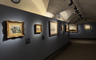 Mostra "Impressionisti in Normandia" a Firenze - interno.