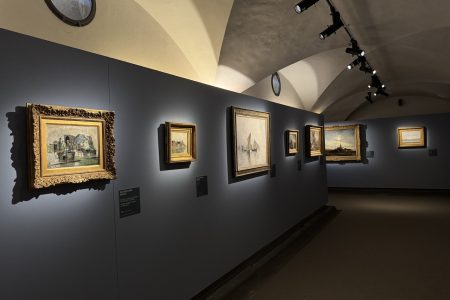 Mostra "Impressionisti in Normandia" a Firenze - interno.