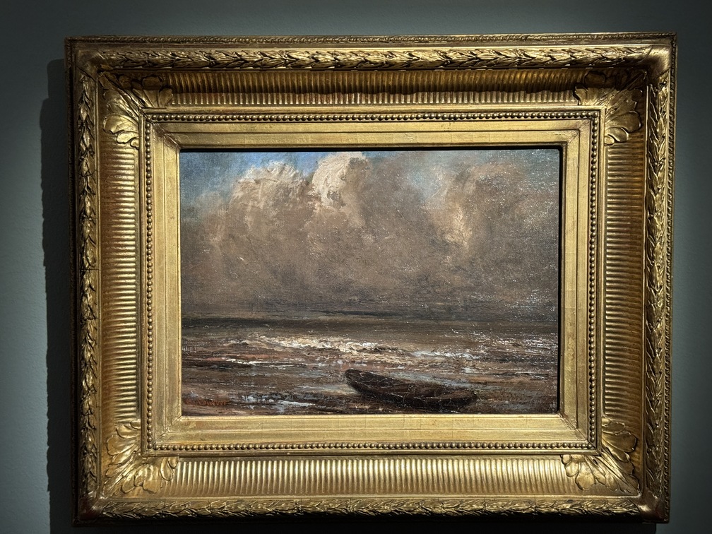 Mostra "Impressionisti in Normandia" a Firenze - Gustave Courbet, "Temporale sulla costa normanna", 1871 ca., Olio su tela, Caen, Coll. Association Peindre en Normandie.