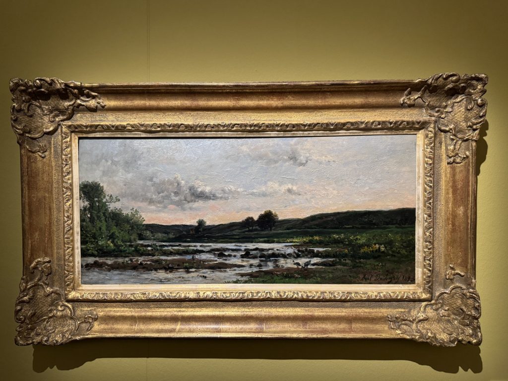 Mostra "Impressionisti in Normandia" a Firenze - Karl Daubigny, "Porto fluviale vicino a Yport", 1873, Olio su tela, Caen, Coll. Association Peindre en Normandie.