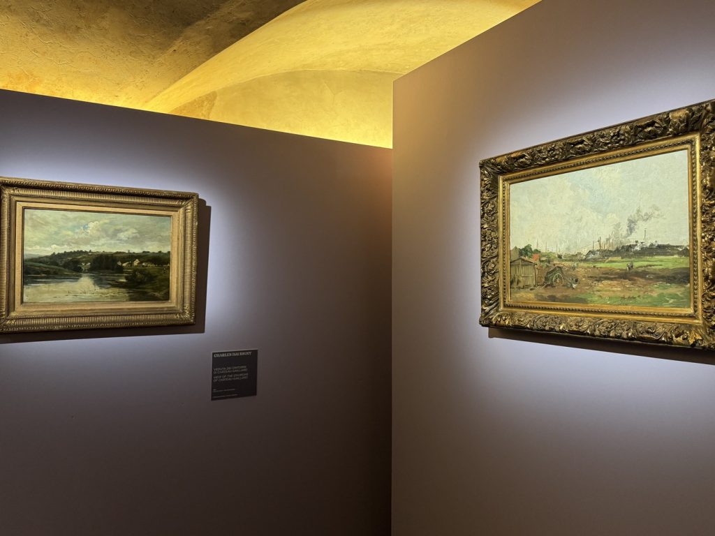 Mostra "Impressionisti in Normandia" a Firenze - Charles Daubigny, "Veduta dei dintorni di Château-Gaillard", 1867, Olio su tela, Collezione Privata - Stanislas Edmond Victor Lépine, "Paesaggio", 1890 ca., Olio su tela, Caen, Coll. Association Peindre en Normandie.