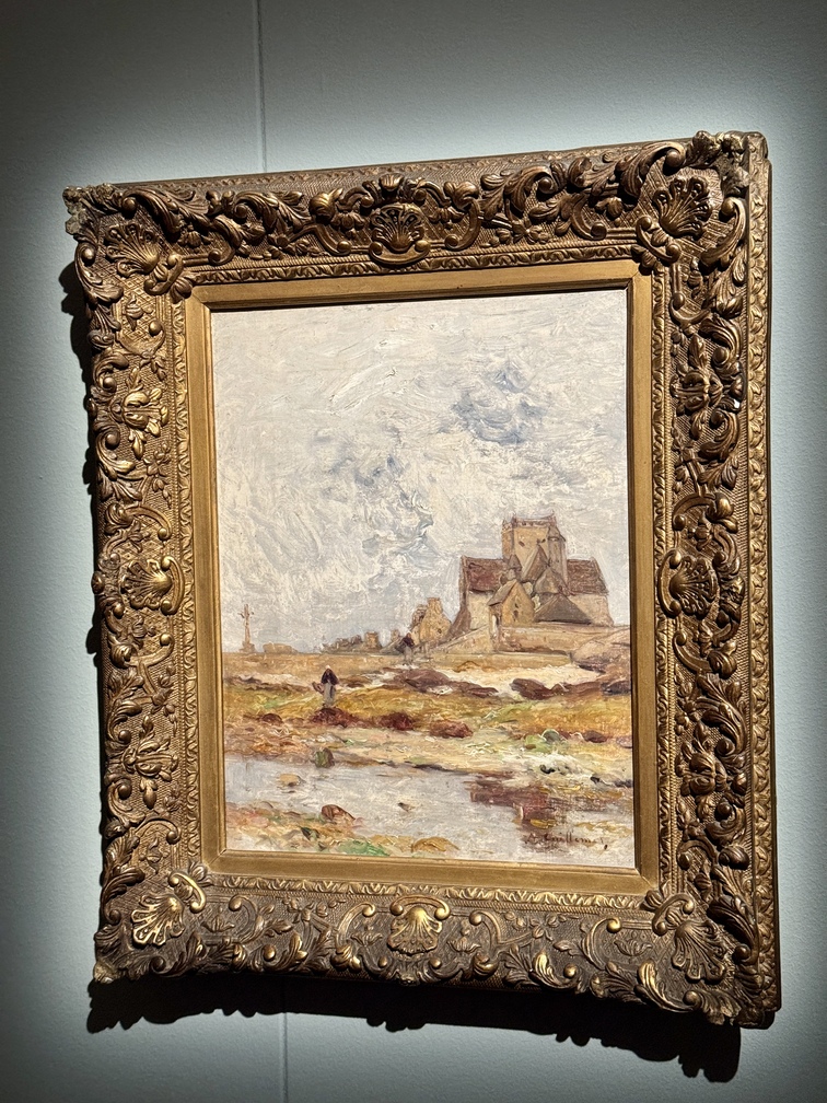 Mostra "Impressionisti in Normandia" a Firenze - Jean-Baptiste Antoine Guillemet. "La chiesa di Barfleur", 1882, Olio su tela, Caen Coll. Association Peindre en Normandie.