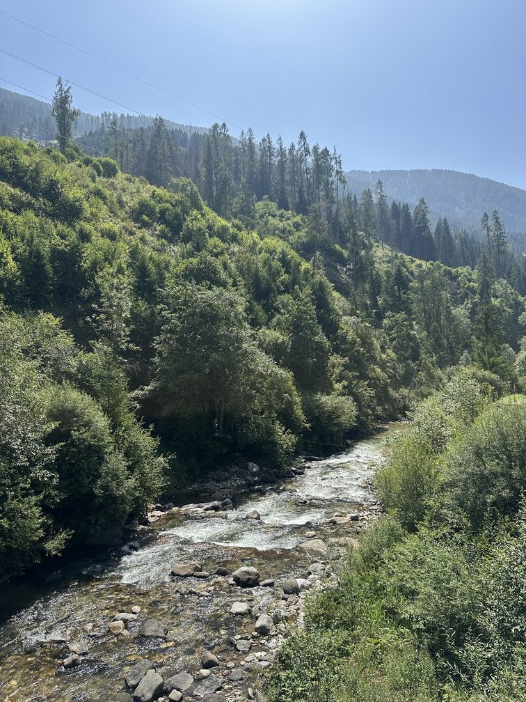Pista ciclopedonale Fiemme e Fassa - torrente Avisio dopo Predazzo.